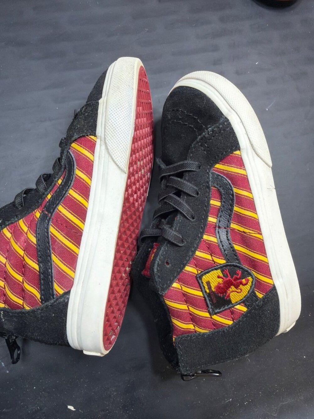 Vans Harry Potter Gryffindor Sk8-Hi Zip Toddler Boys Sneakers Size 9 US 25.5 EU! - Picture 11 of 11